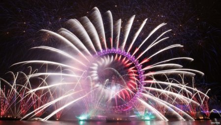 New Year Fireworks London 2012