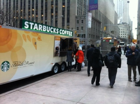 Starbucks coffee truck
