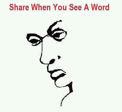 Share when you see a word