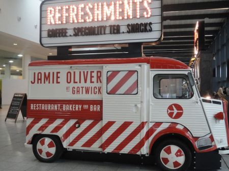 Jamie Oliver at Gatwick