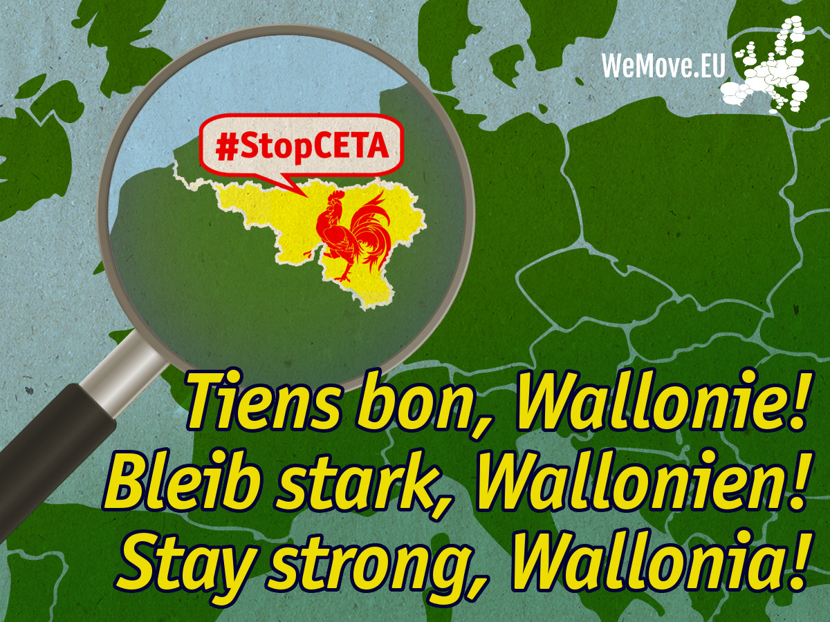 Stop CETA support Wallonia
